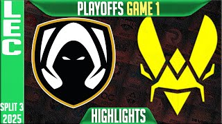TH vs VIT Highlights Game 1 | LEC Playoffs Split 3 2025 | Team Heretics vs Team Vitality