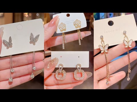 Beautiful Earrings Collection ❤️  it's toooo elegant 🥺🤌✨💗#officalfashionbeaty