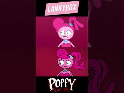 LANKYBOX In POPPY PLAYTIME?! 😱 #shorts *BOXY as BABY LONG LEGS?* 😂🕷️