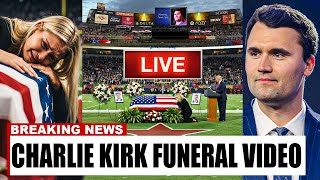 Charlie Kirk Funeral Live at Arizona Stadium - Erika Kirk Speech Trump Jd Vance will BREAK DOWN