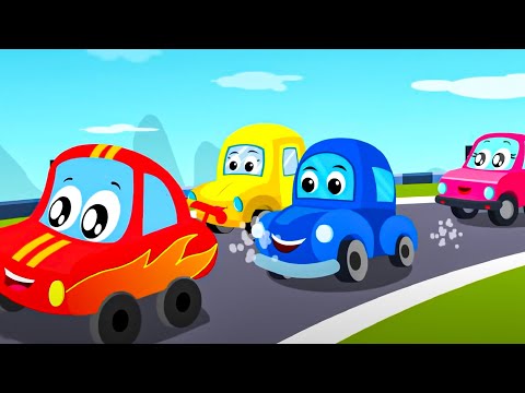 Car Race Song + More kids vehicles & Baby Music Videos