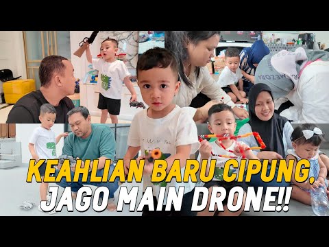 NCUS RINI PERGI, CIPUNG MAIN KE KANTOR BIKIN LEGO!! HAMPIR AJA CRASH MAIN DRONE!!!