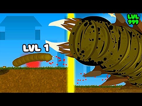 ЭВОЛЮЦИЯ ЧЕРВЯ ЧТОБЫ СОЖРАТЬ ВСЮ ПЛАНЕТУ В ИГРЕ EFFING WORMS!