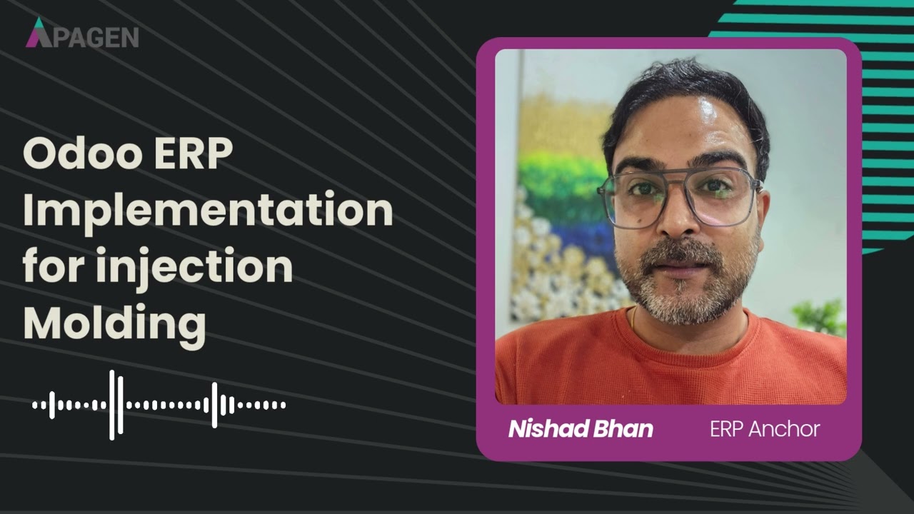 Odoo ERP Implementation for injection Molding | A Plant Transformed | 31.07.2025

Discover how a mid-sized injection molding manufacturer slashed cycle time by 31%, reduced scrap by 61%, and gained ...
