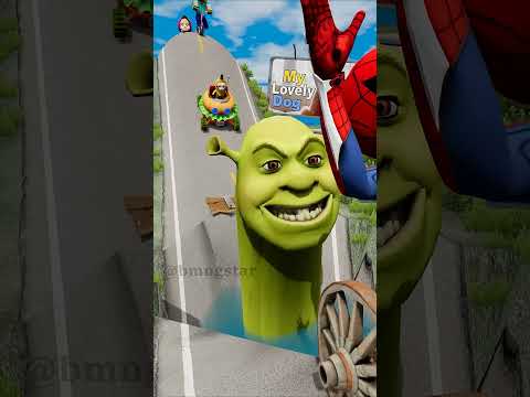 Cringe & Weird Cars vs Hungry Shrek in BeamNG.drive