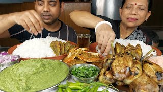 HEALTHY AND TASTY FOOD EATING SHOW , CRAB , FISH AND RICE MUKBANG
