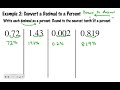 Converting Between Percents, Fractions, and Decimals
