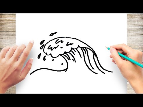 How to Draw Waves Step by Step Easy for Kids - YouTube