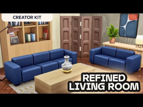 New Couches, Unique Artwork + Giveaway 🪑 |  The Sims 4 Refined Living Room