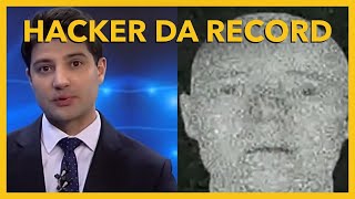 Sinal da RECORD NEWS é hackeado mostrando mensagem MACABRA