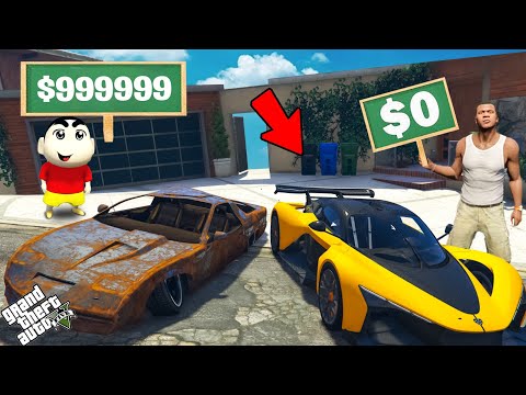 Shinchan And Franklin Supercar Upgrade Challenge In GTA 5!