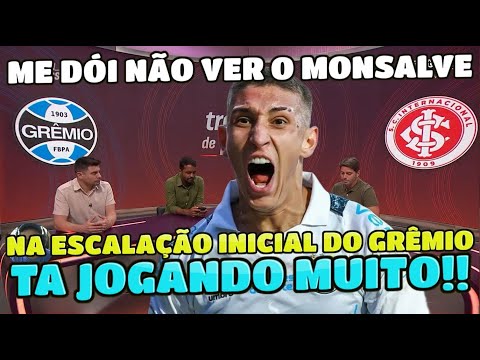 GRÊMIO E INTERNACIONAL CLÁSSICO GRENAL 444 DINIZ LAMENTA  "ME DÓI NÃO VER ELE NÃO ESCALADO"