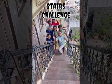 Stairs Challenge accepted ❤️ @sannumunnu  #stairs #challenge #shortsfeed #shortsviral #shorts