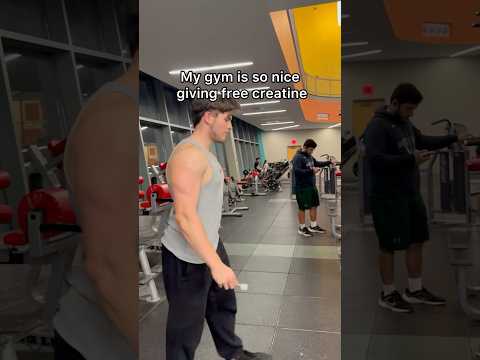 My gym gives out free creatine