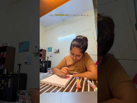trying *TEXTURE ART* for the first time!โจ๐จ #minivlog #textureart