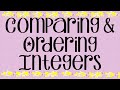 Comparing and Ordering Integers Challenge