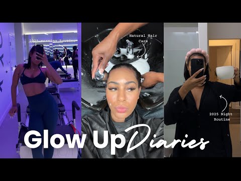 GLOW UP DIARIES | my 2025 rebrand, glow up supplements, natural hair care routine, beauty sleep tips