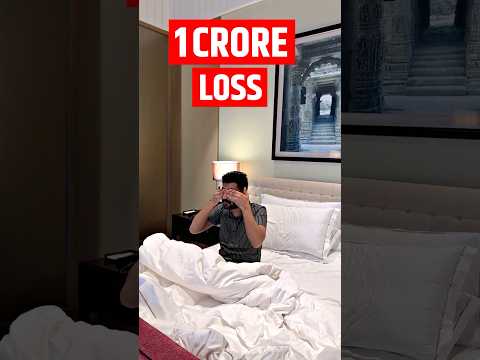 1 CRORE LOSS In Option Trading #stockmarket #minivlog #shorts