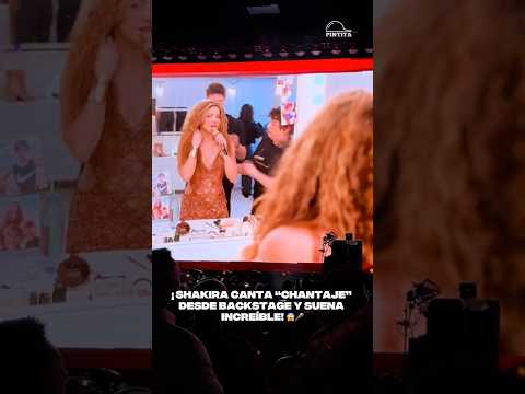 ¡Shakira canta “Chantaje” desde backstage y suena INCREÍBLE! 😱🎤