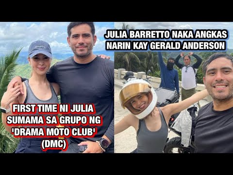 NAG ENJOY SI JULIA BARRETTO SA KANYANG FIRST RIDE KASAMA SA TEAM NILA GERALD ANDERSON. #trending