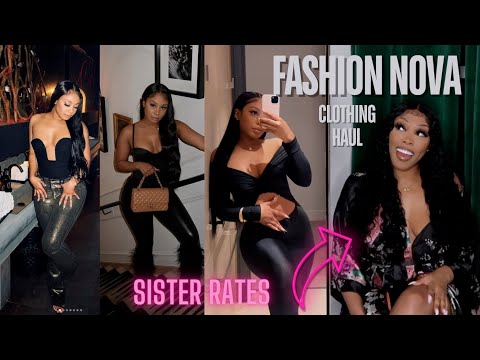 FASHION NOVA CLOTHING HAUL FALL 2024 | SISTER RATES MY OUTFITS ​⁠@AshleyDeshaun