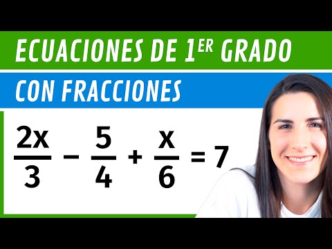 ECUACIONES de PRIMER Grado CON FRACCIONES ✅