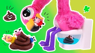 ¡Cuidado! 😱 El FLAMENCO que hace POPÓ se come a PEPPA PIG 🦩💩