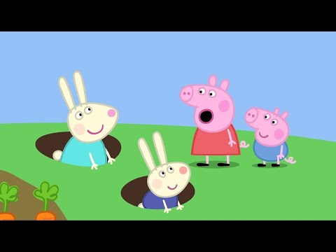 Peppa Pig Meets Rebecca Rabbit! | Kids TV And Stories |