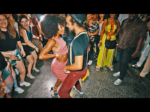 Alemán y Cubana bailando Salsa y Guaguanco en Baila en Cuba 2019 #salsacubana