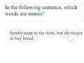 Exploring Nouns in Parts of Speech