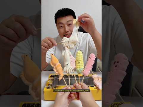 😋🧇Ăn Kẹo Bông Kéo Sợi Tơ Ngon Lành! #short