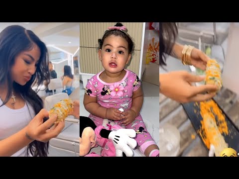 Yailin La Más Viral Le Prepara Una Hermosa Cena a Si Hija Cattleya por