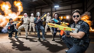 LTT Nerf Mod : Chased in a War Zone Nerf Guns S.W.A.T Warrior Will He Survive?