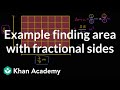 Finding Area with Fractional Sides