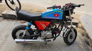 Today my bike shop open my modify splendor mini bike out door stend or new bullet bike full woshing 