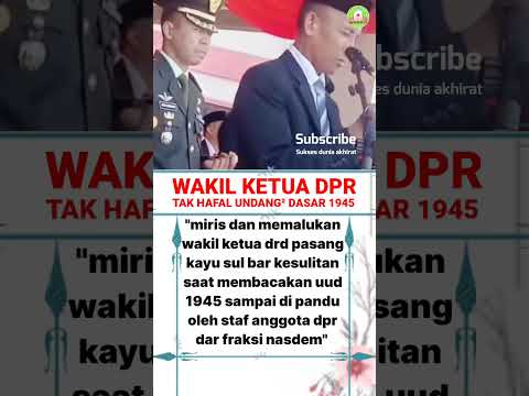 DPR KOK TAK HAFAL UNDANG² 1945 #ayah #ibu #ayahibu #suami #istri #suamiistri #papua #kkb #opm #tni