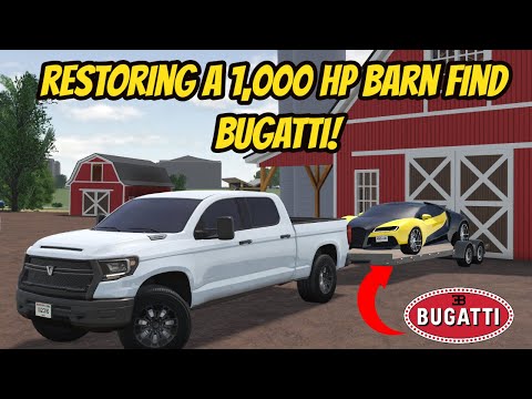Greenville, Wisc Roblox l Rebuilding A 1000HP ABANDONDED Bugatti Update Roleplay