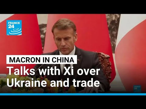 YouTube video thumbnail: France’s Macron and Xi Jinping Meet in Beijing to Discuss Ukraine and Trade