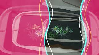 Embroidered Pocket Waist Apron 2025 Janome MC 500e