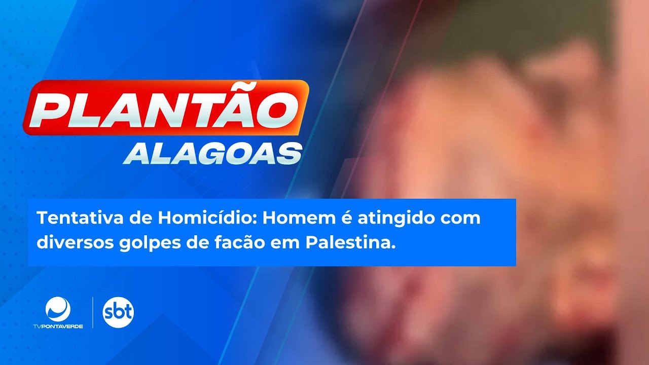 Tentativa de Homicídio: Homem é atingido com diversos golpes de facão em Palestina.