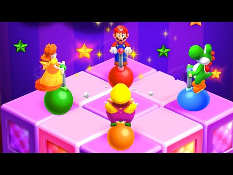 Mario Party The Top 100 - Who's Lucky? - Wario vs Daisy vs Yoshi vs Mario