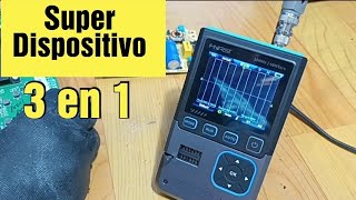OSCILOSCOPIO - GENERADOR DE SEÑAL - MEDIDOR DE COMPONENTES - FNIRSI DSO-TC4 3 en 1