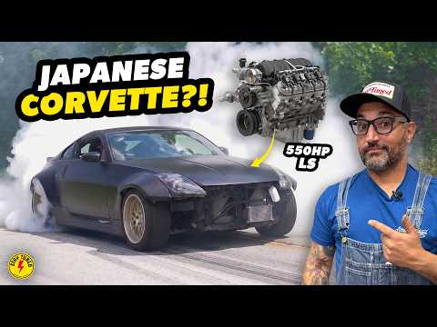 I CRAMMED a 6.2L LS V8 into a Tiny Nissan. It’s Terrifying.