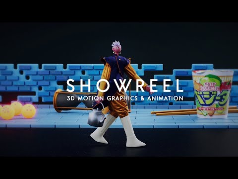 3D Motion Graphics & Animation Showreel Cover Image