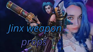 UNBOXING Jinx pow pow gun & grenade made by @tireddragon   ! 💜 / props /weapons