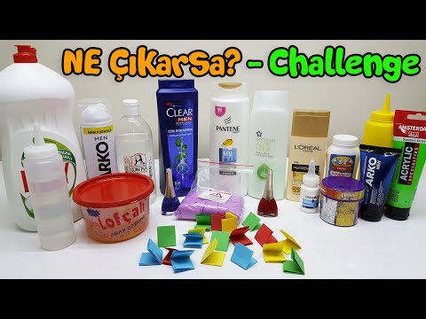 Kağıttan Ne Çıkarsa Slime Challenge - Çok Eğlenceli