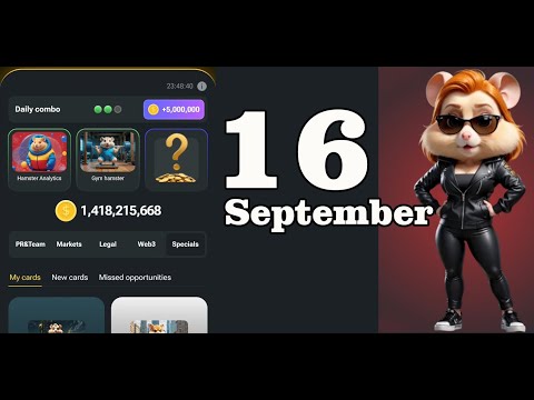 Hamster Kombat Daily Combo 16 September Today