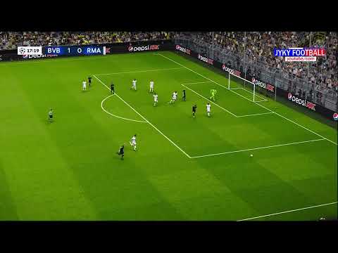 PES - Borussia Dortmund vs Real Madrid Full Match All Goals - UEFA Champions League 2024 - Gameplay