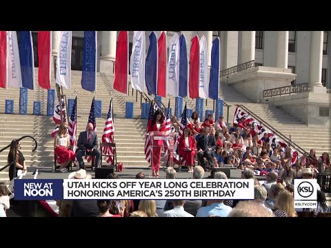 YouTube video thumbnail: Utah Kicks off Year-Long Celebration of America's 250th Birthday