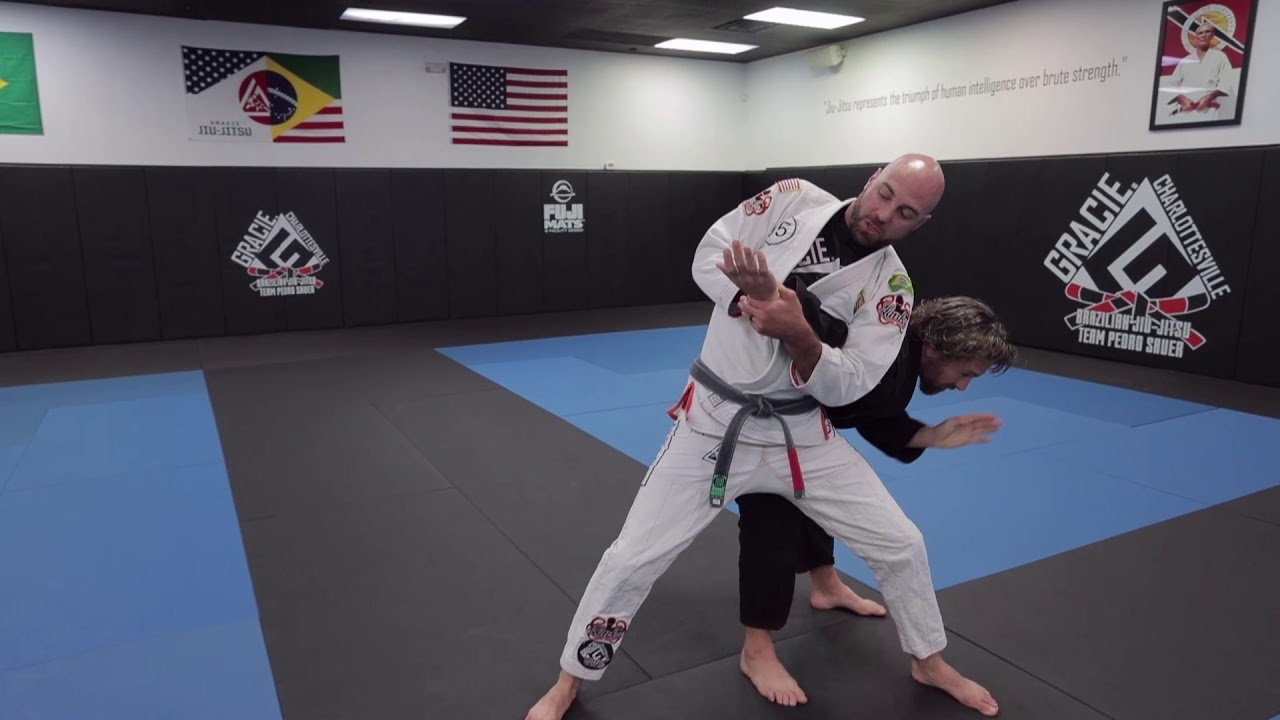 Two-hand front choke defense (with arm lock)